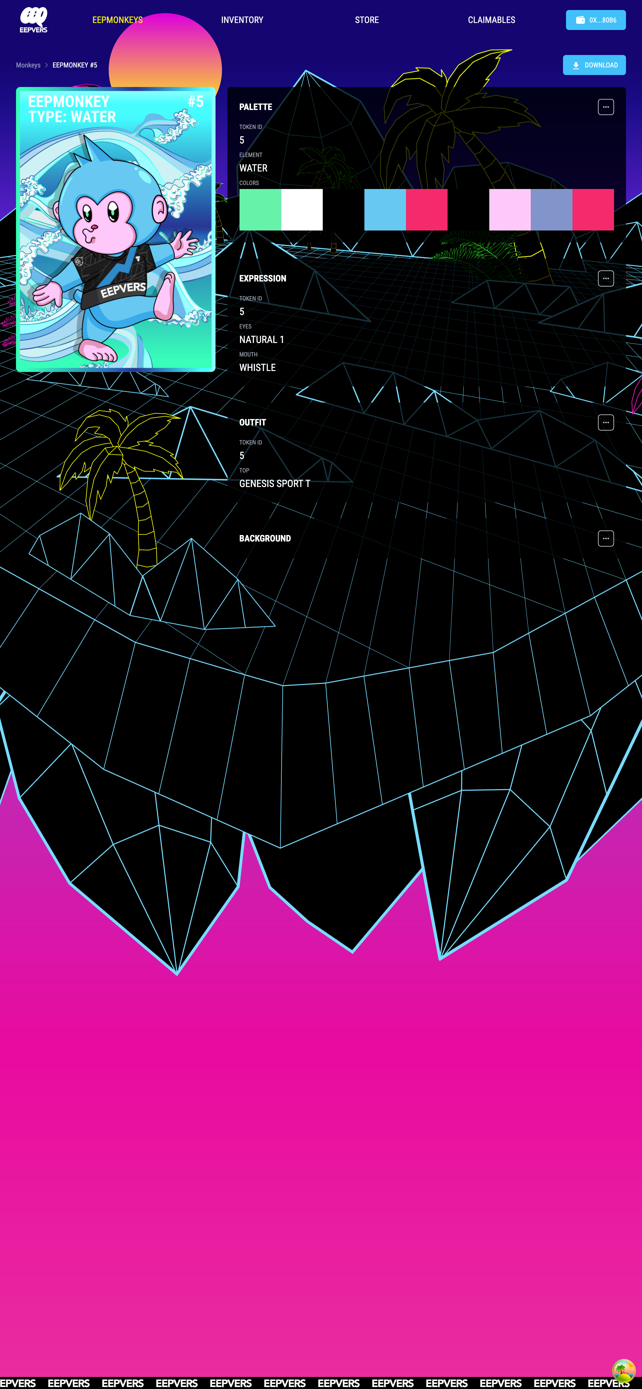 EEPVERS - FASHION AND ART - Farcaster Mini Apps screenshot